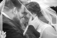Romantic black and white wedding
