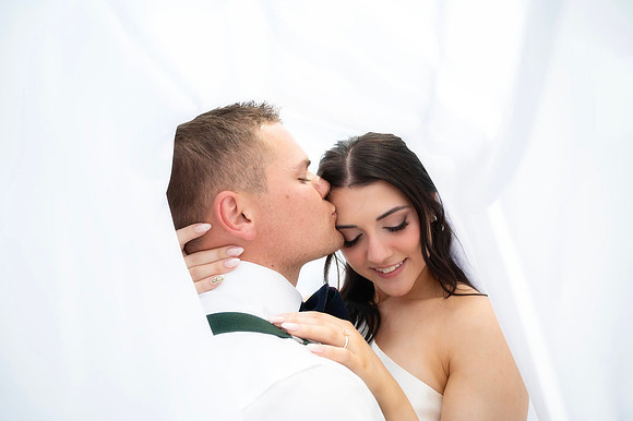 Veil wedding photo idea